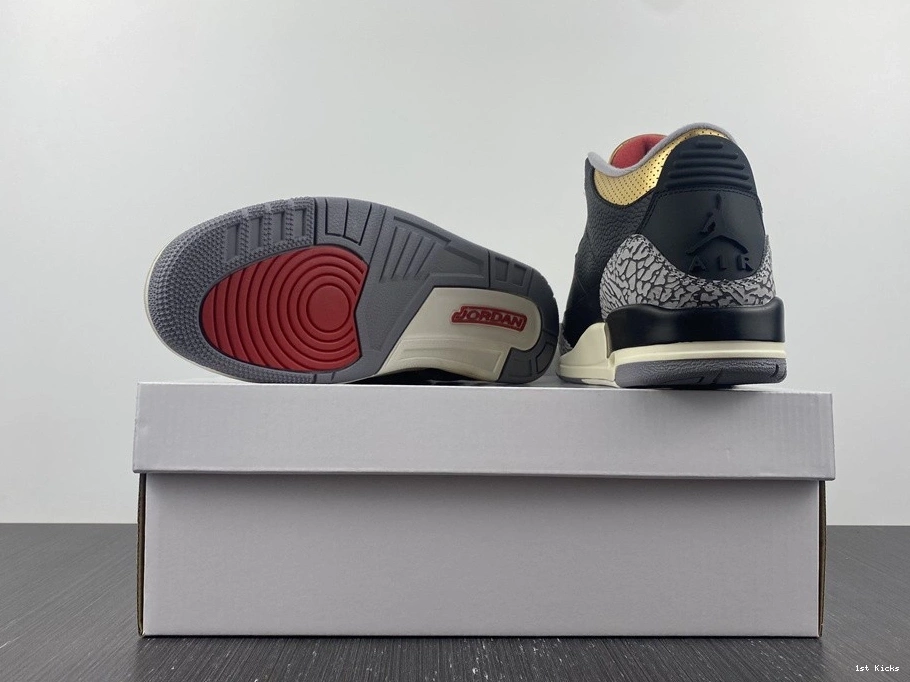 WMNS CK9246-067 Jordan Air Gold 3 Black 0209